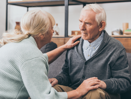 Cuidar de um doente de alzheimer com tristeza e depressão